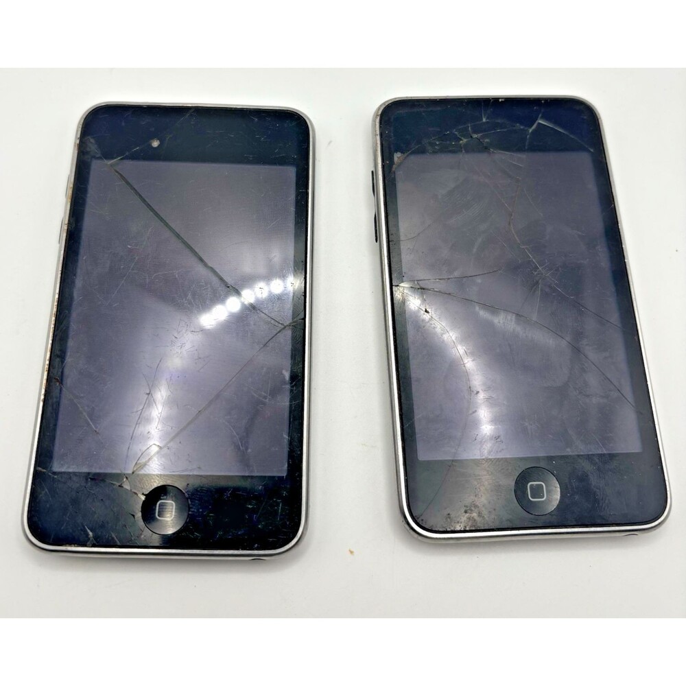 Apple iPod Touch Lot of 2 - A1288 & A1288 8GB Cracked Parts Only